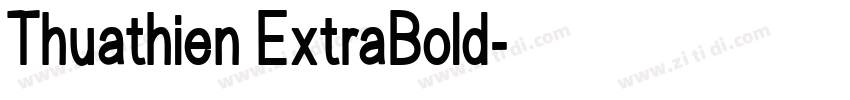 Thuathien ExtraBold字体转换